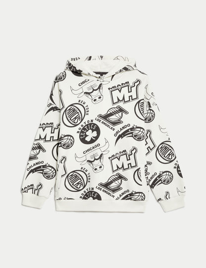 Nba Temalı Kapüşonlu Sweatshirt (6-16 Yaş)