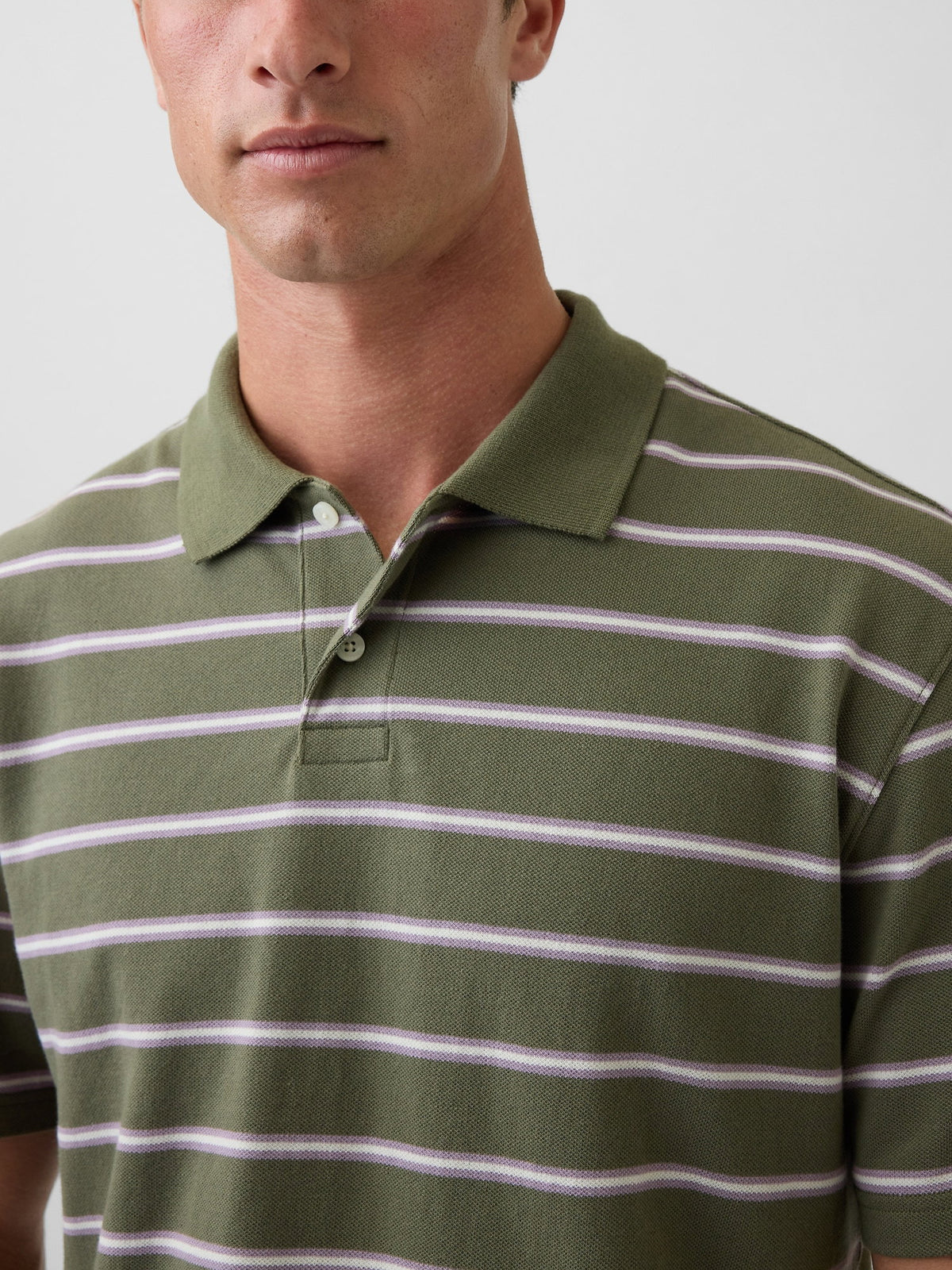 Koyu Gri Relaxed Pique Polo T-shirt
