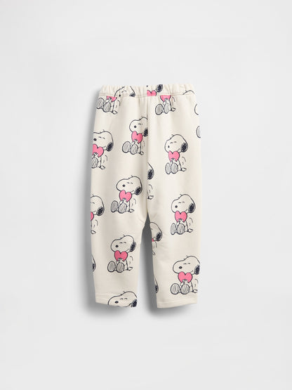 Krem Vintagesoft Snoopy Barrel Eşofman Altı