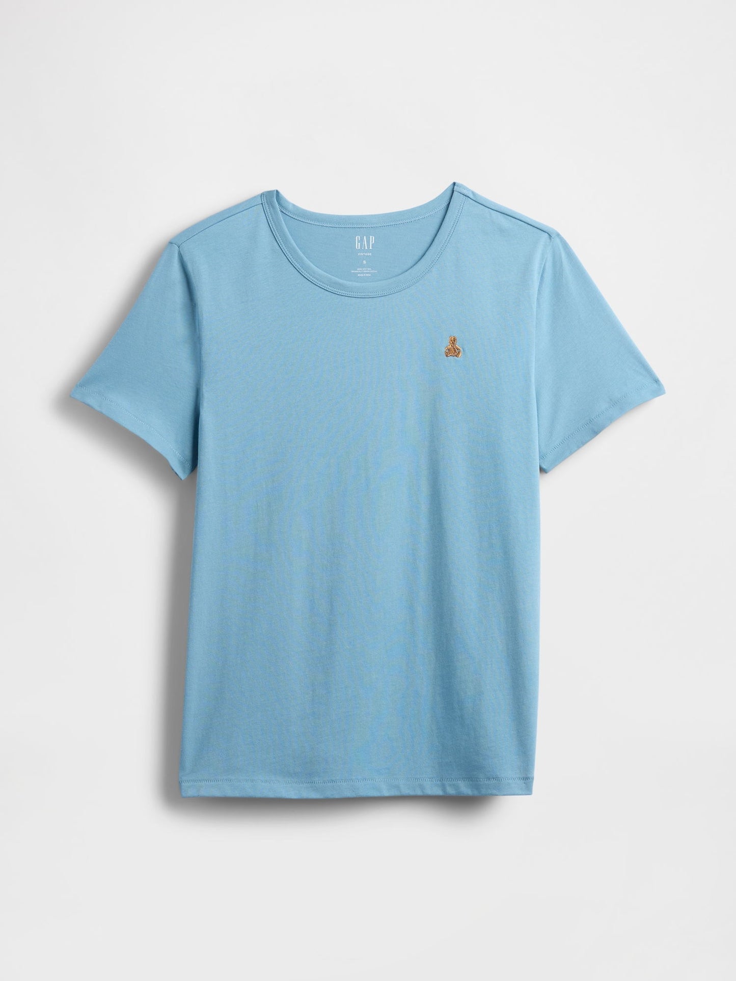 Açık Mavi Organik Pamuk Vintagesoft Brannan Bear T-shirt
