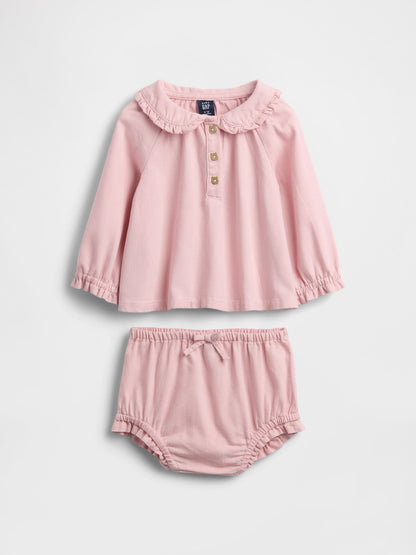 Pembe Denim Bubble Outfit Set