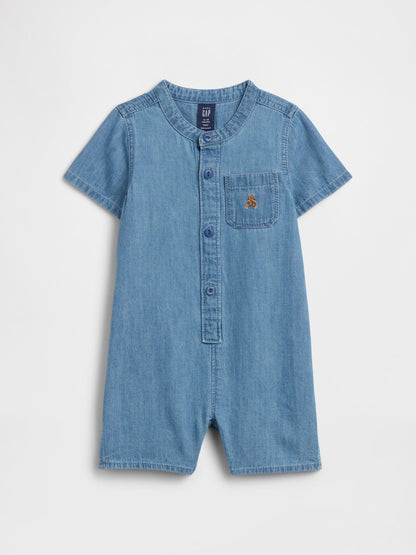 Açık Mavi Brannan Bear Denim Tulum