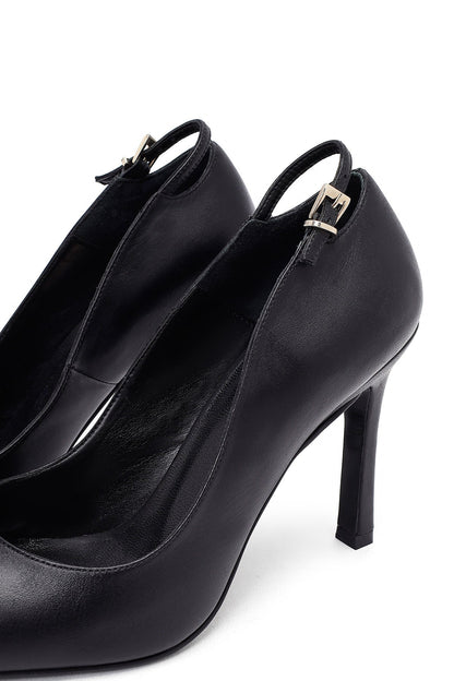 Kadın Siyah Ince Topuklu Deri Stiletto