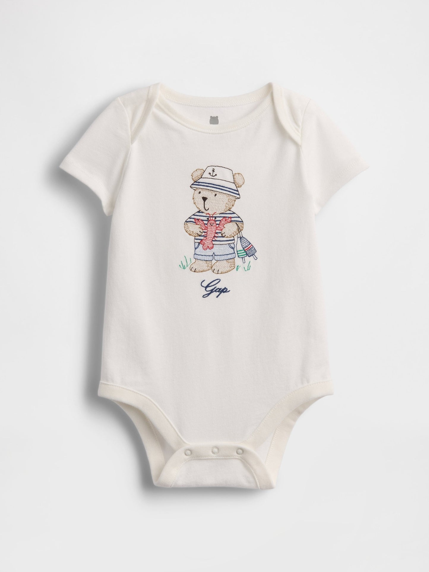 Kırık Beyaz First Favorites Organik Pamuk Grafik Baskılı Bodysuit
