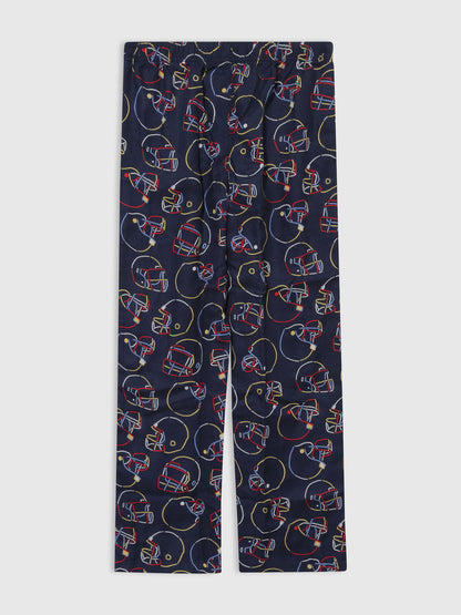 Lacivert Desenli Pijama Altı