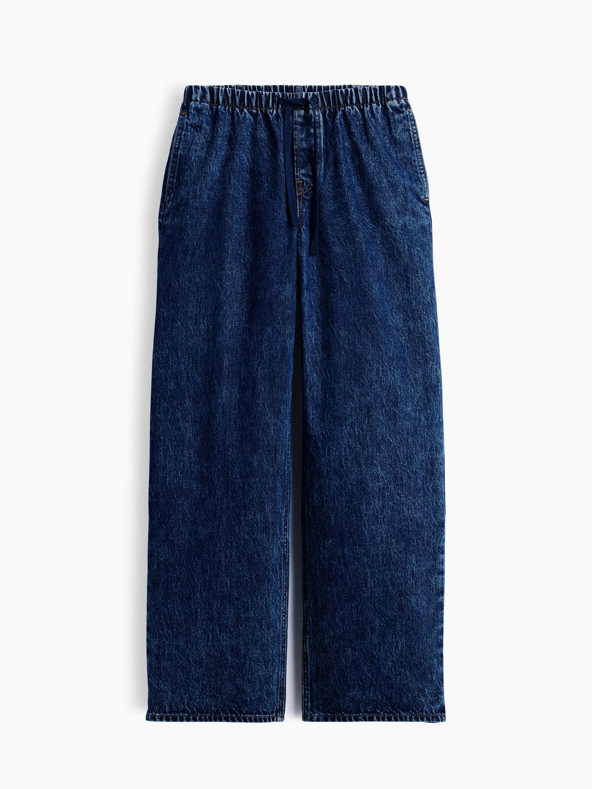 Koyu Mavi Low Rise '90s Loose Easy Jean Pantolon