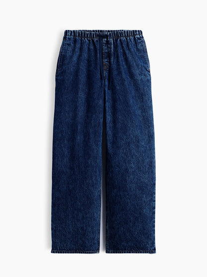 Koyu Mavi Low Rise '90s Loose Easy Jean Pantolon