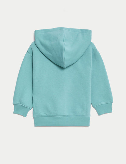 Unicorn Desenli Kapüşonlu Sweatshirt