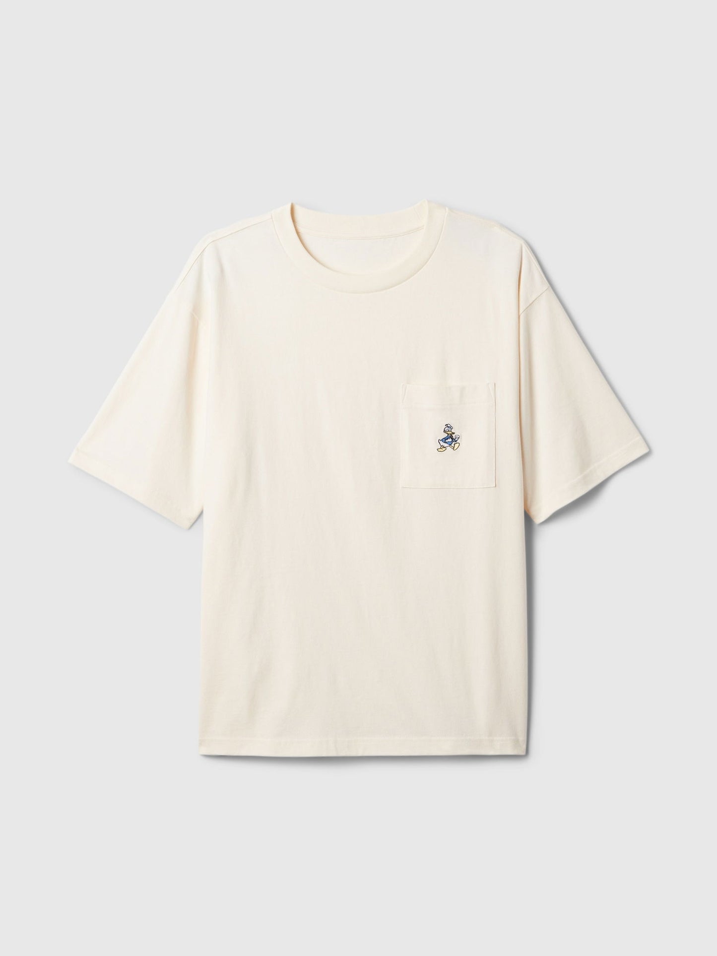 Kırık Beyaz Gap × Disney Heavyweight Cepli T-shirt