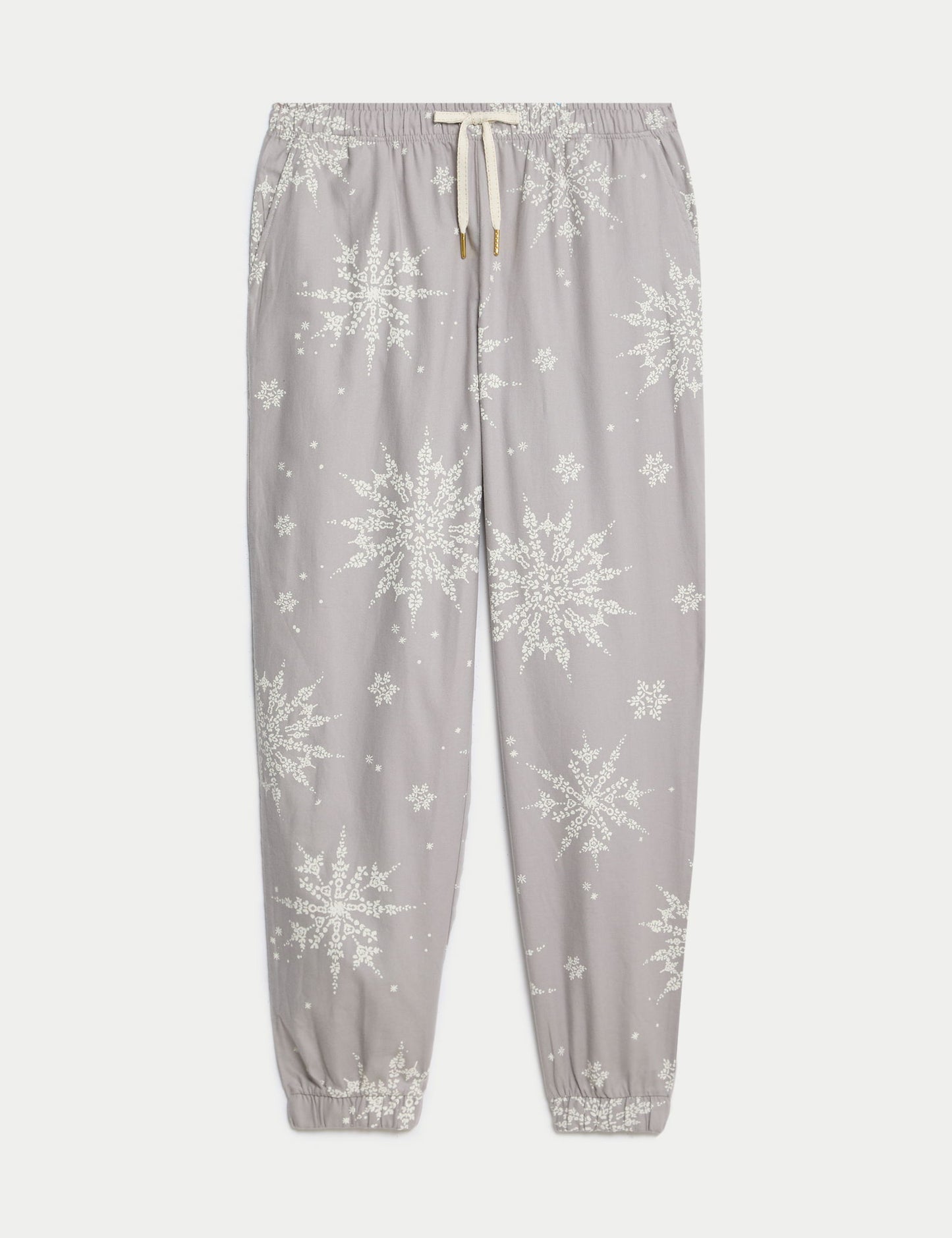 Saf Pamuklu Desenli Pijama Altı