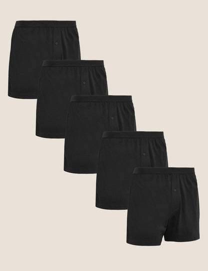Saf Pamuklu 5'li Nefes Alabilir:trade_mark: Boxer Seti