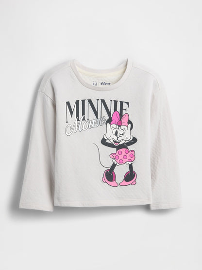 Gri Disney Grafik Baskılı T-shirt