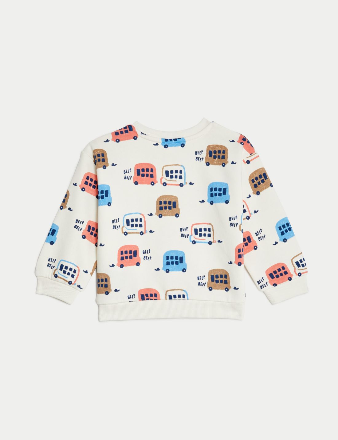 Desenli Yuvarlak Yaka Sweatshirt (0-3 Yaş)