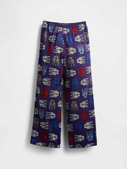 Çok Renkli Geri Dönüştürülmüş Star Wars Flannel Pijama Altı