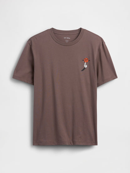 Kahverengi Disney Everyday Soft Relaxed Grafik Baskılı T-shirt