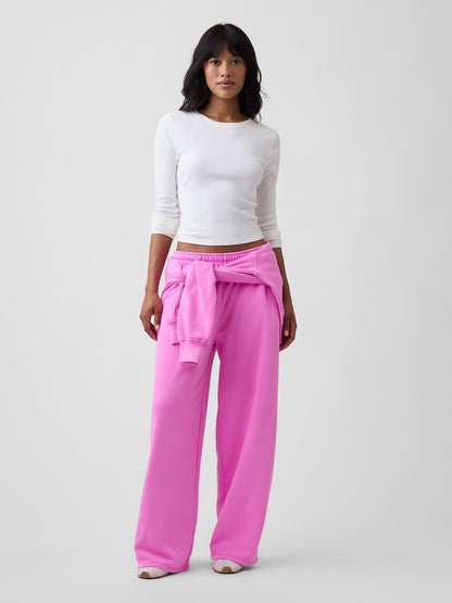 Koyu Yeşil Vintagesoft Baggy Wide-leg Eşofman Altı