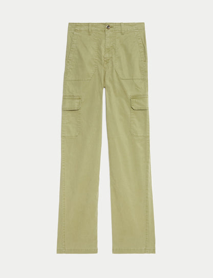 Liyosel Kargo Orta Bel Straight Fit Pantolon