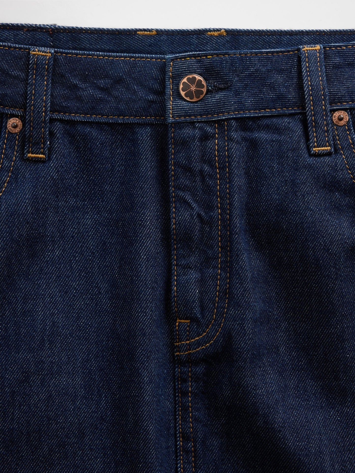 Koyu Mavi Gap × Hfr Fırfırlı Denim Midi Etek By Igdalyah