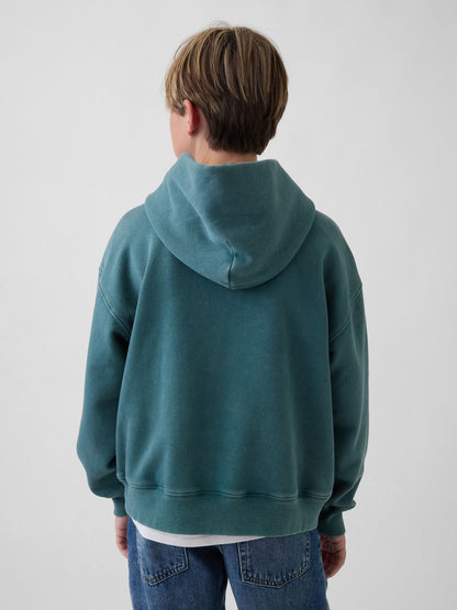 Koyu Yeşil Vintagesoft Relaxed Logo Sweatshirt