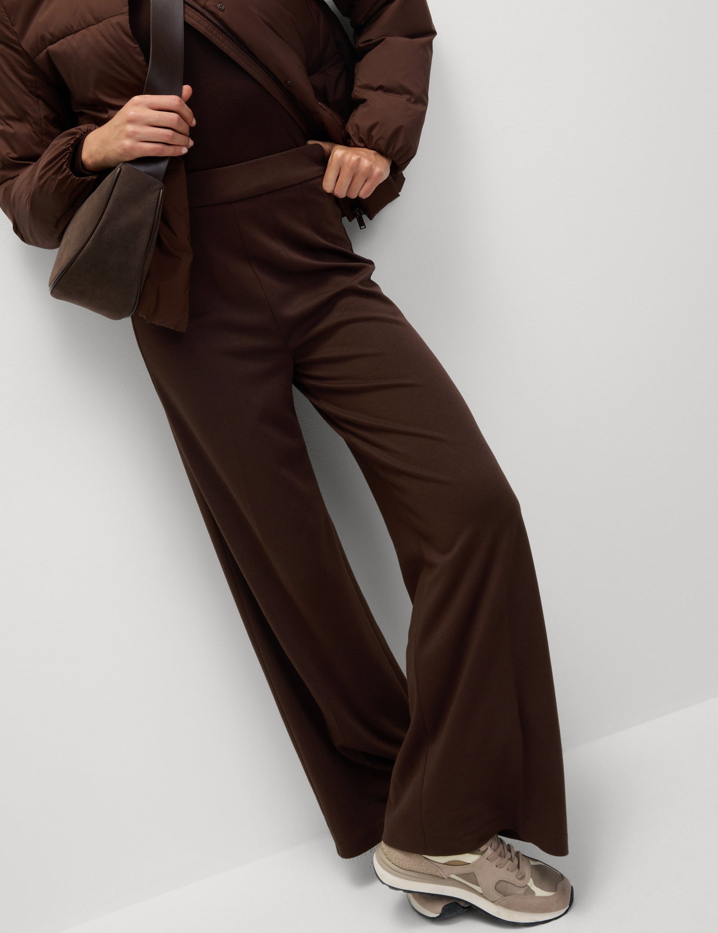 Wide Leg Örme Pantolon
