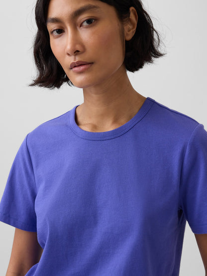 Açık Mavi Organik Pamuk Vintagesoft T-shirt