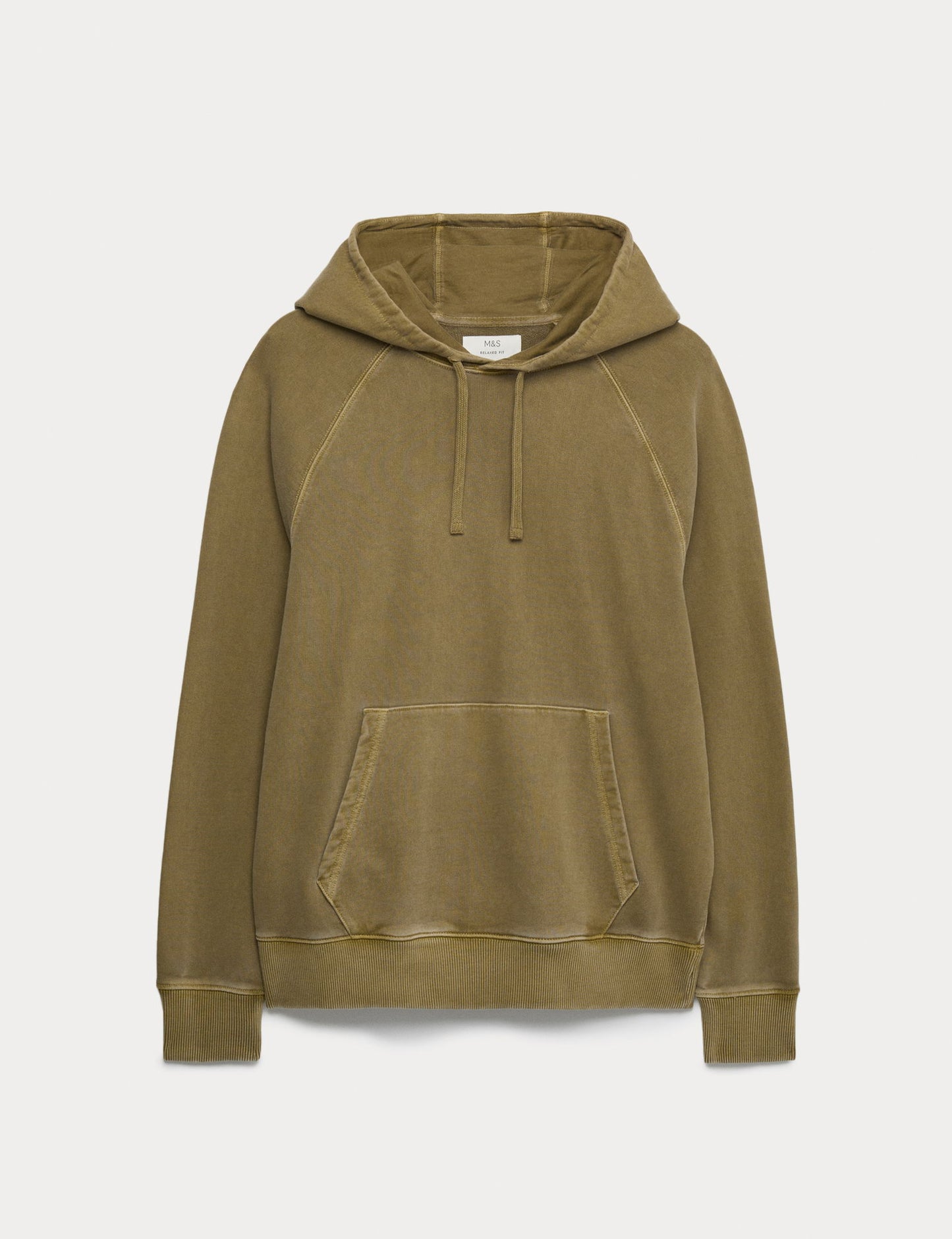Saf Pamuklu Kapüşonlu Sweatshirt