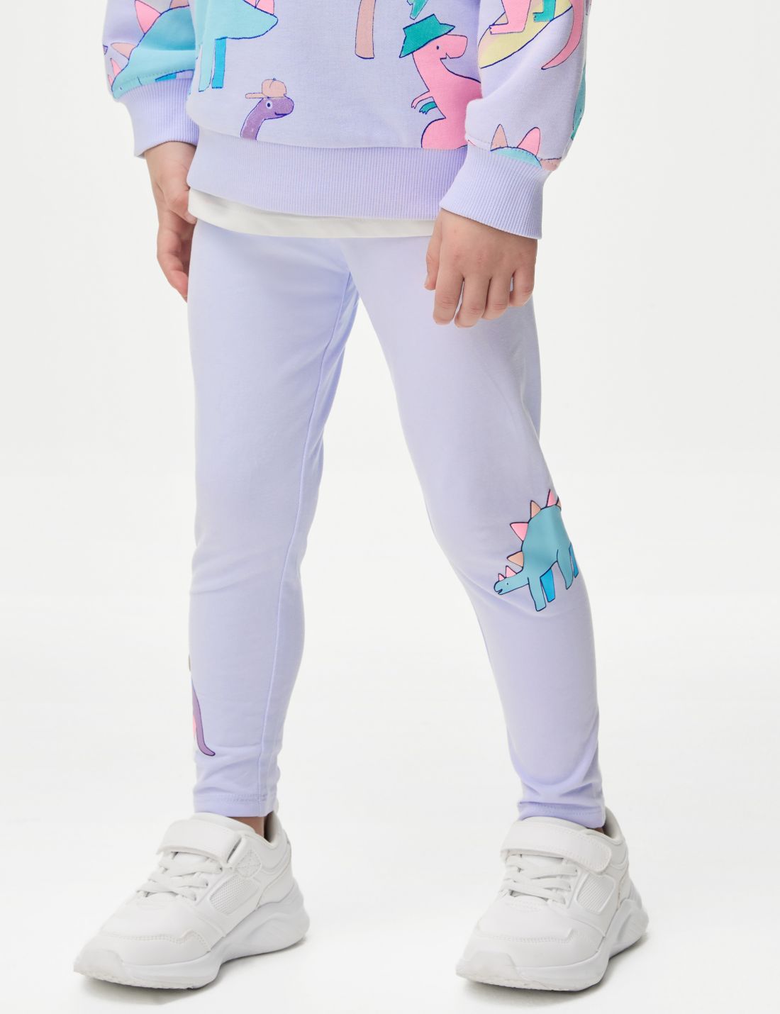 Skinny Fit Desenli Legging Tayt (2-7 Yaş)