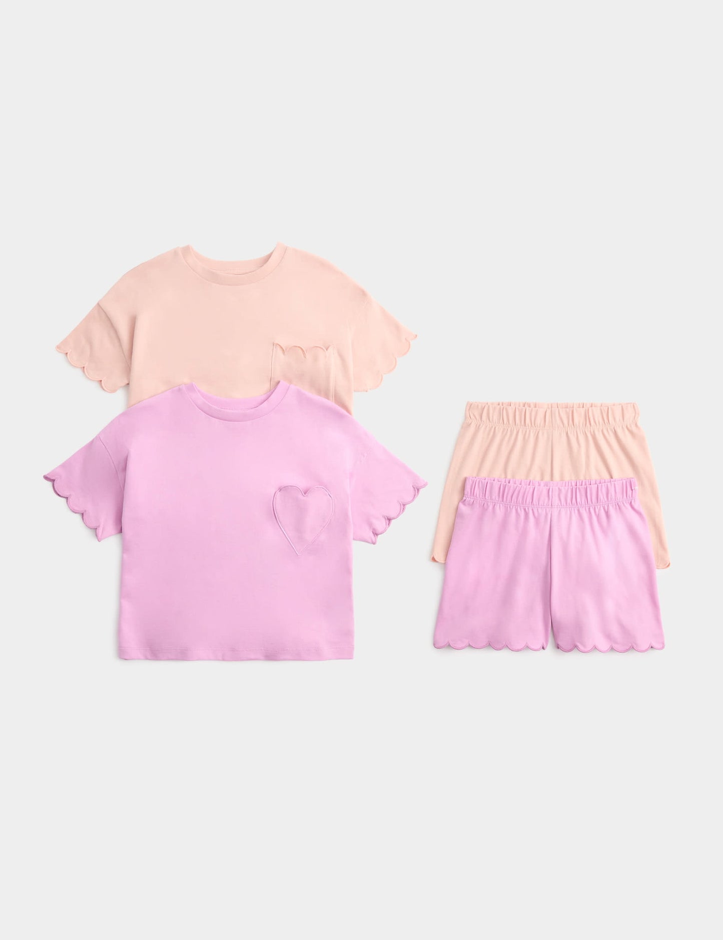 2'li Grafik Baskılı Şortlu Pijama Takımı