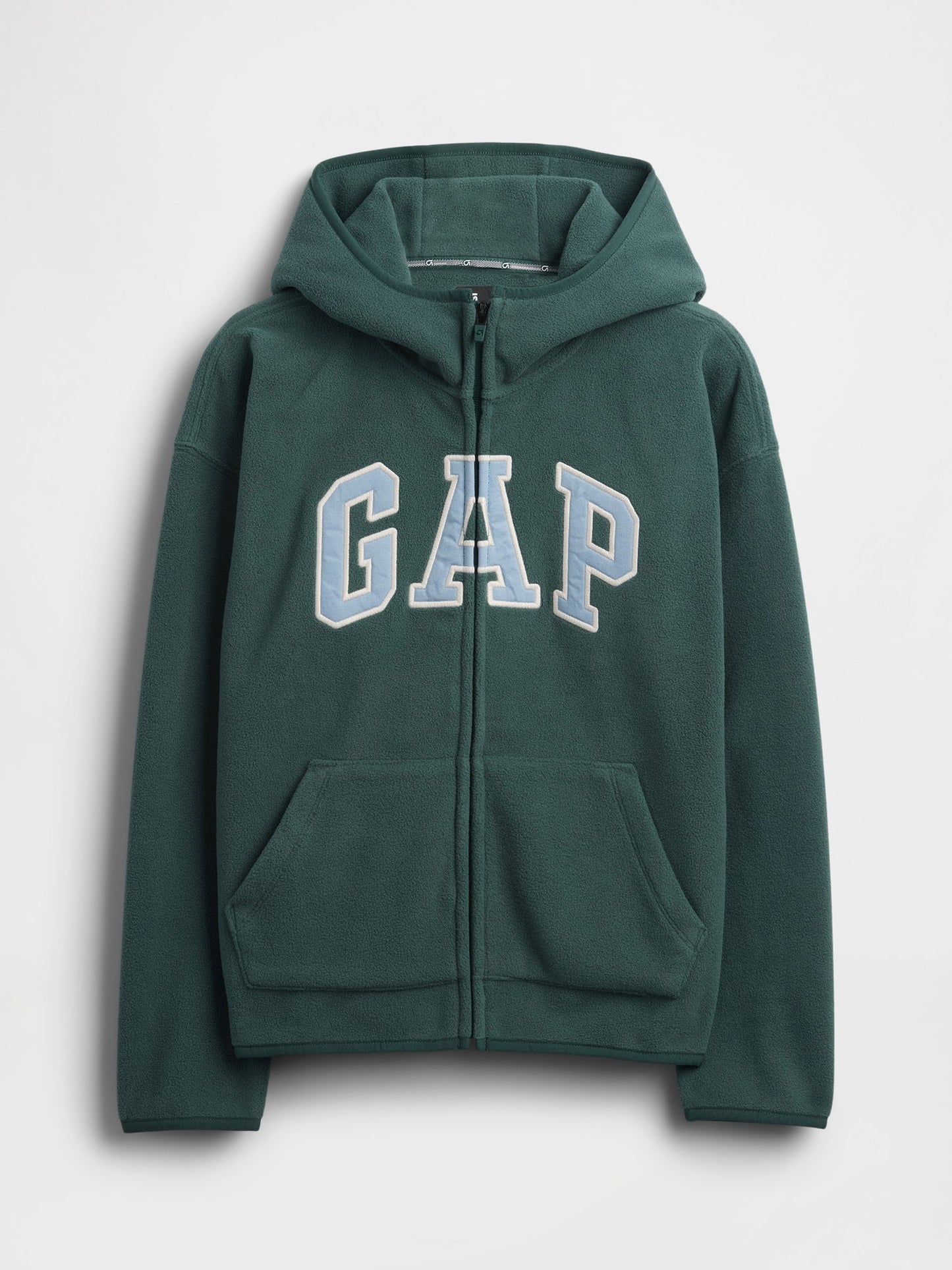 Koyu Yeşil Vintagesoft Gap Logo Fermuarlı Sweatshirt