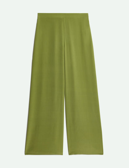 Saf Ipek Wide Leg Pantolon