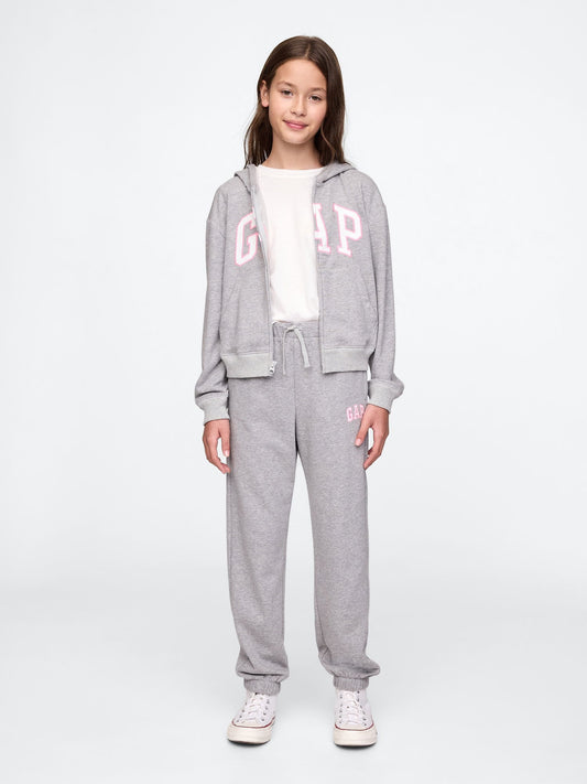 Gri Gap Logo Relaxed Havlu Kumaş Jogger Eşofman Altı