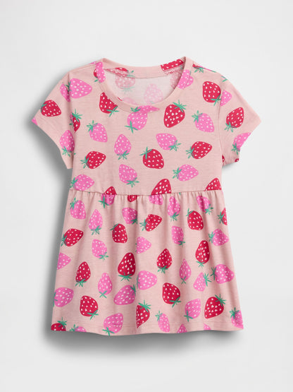 Pembe Mix & Match Babydoll Tunik Elbise