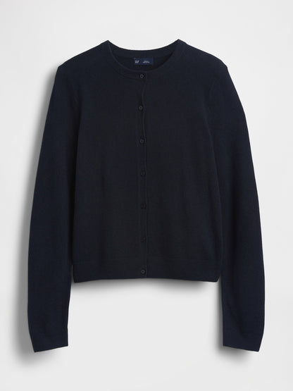 Lacivert Cashsoft Crop Hırka