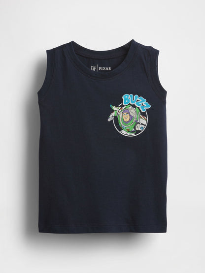 Siyah Gap × Disney Grafik Baskılı Atlet