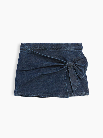 Mavi Denim Fiyonk Şort Etek