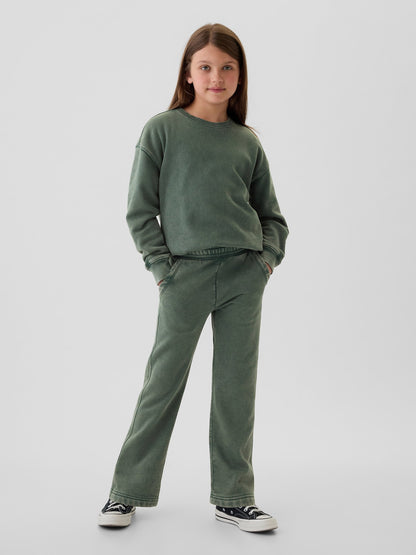 Yeşil Vintage Soft Relaxed Eşofman Altı
