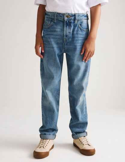 Pamuklu Relaxed Fit Jean (6-16 yaş)