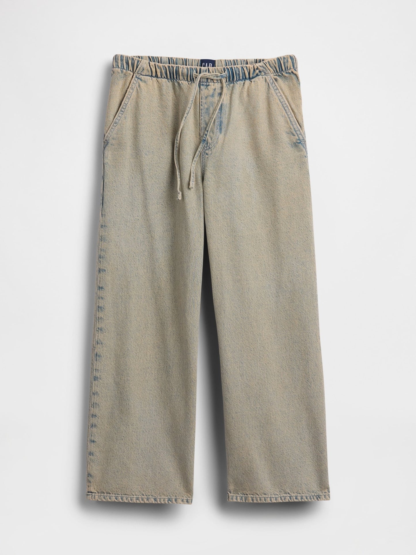 Açık Mavi Low Rise '90s Loose Easy Crop Jean Pantolon