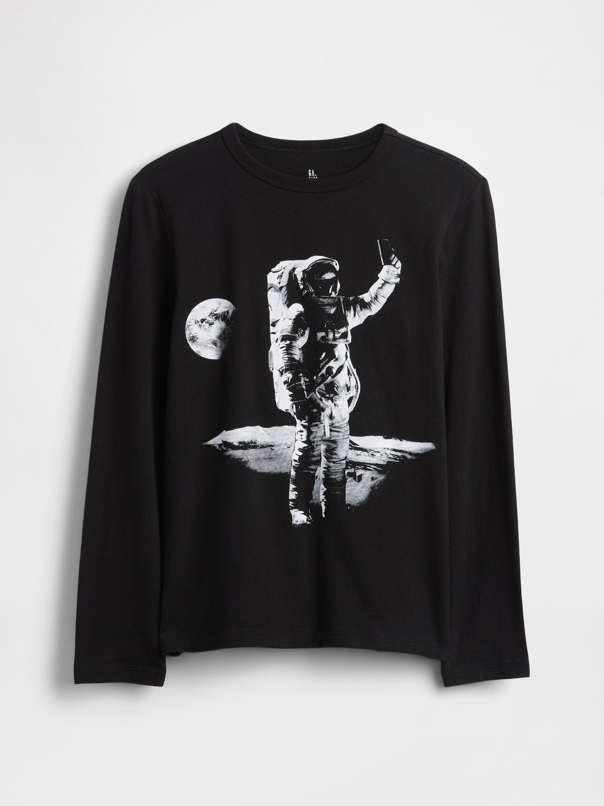 Siyah Grafik Baskılı T-shirt