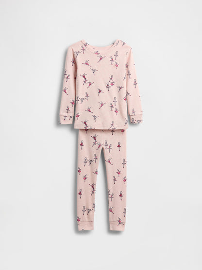 Pembe %100 Organik Brushed Pamuk Pijama Takımı