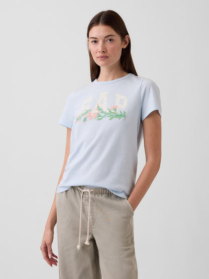 Açık Mavi Favorite Grafik Baskılı T-shirt