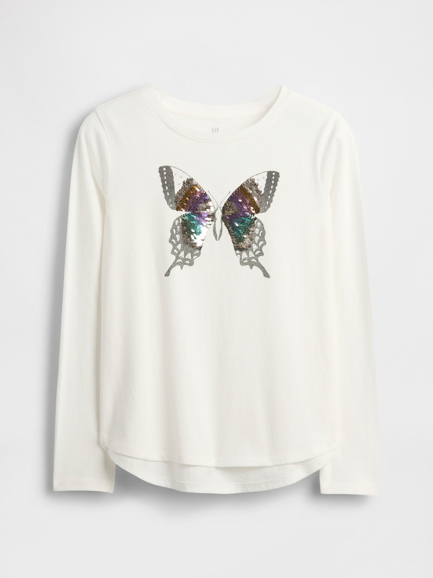 Beyaz Flippy-sequin Grafik T-shirt