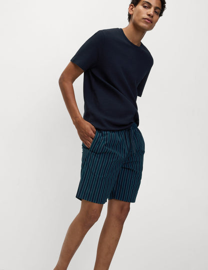 Pamuklu Kısa Kollu Pijama Takımı