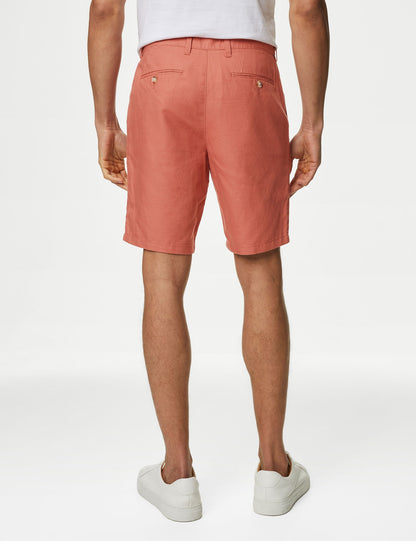 Regular Fit Keten Chino Şort