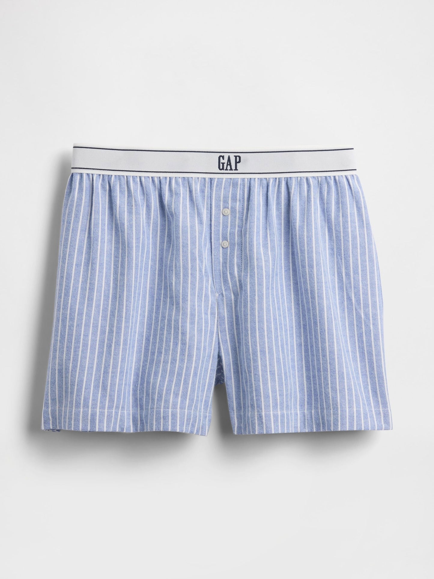 Açık Mavi Logo Flannel Boxer Şort