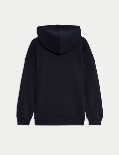 Pamuk Karışımlı Kapüşonlu Sweatshirt (6–16 Yaş)
