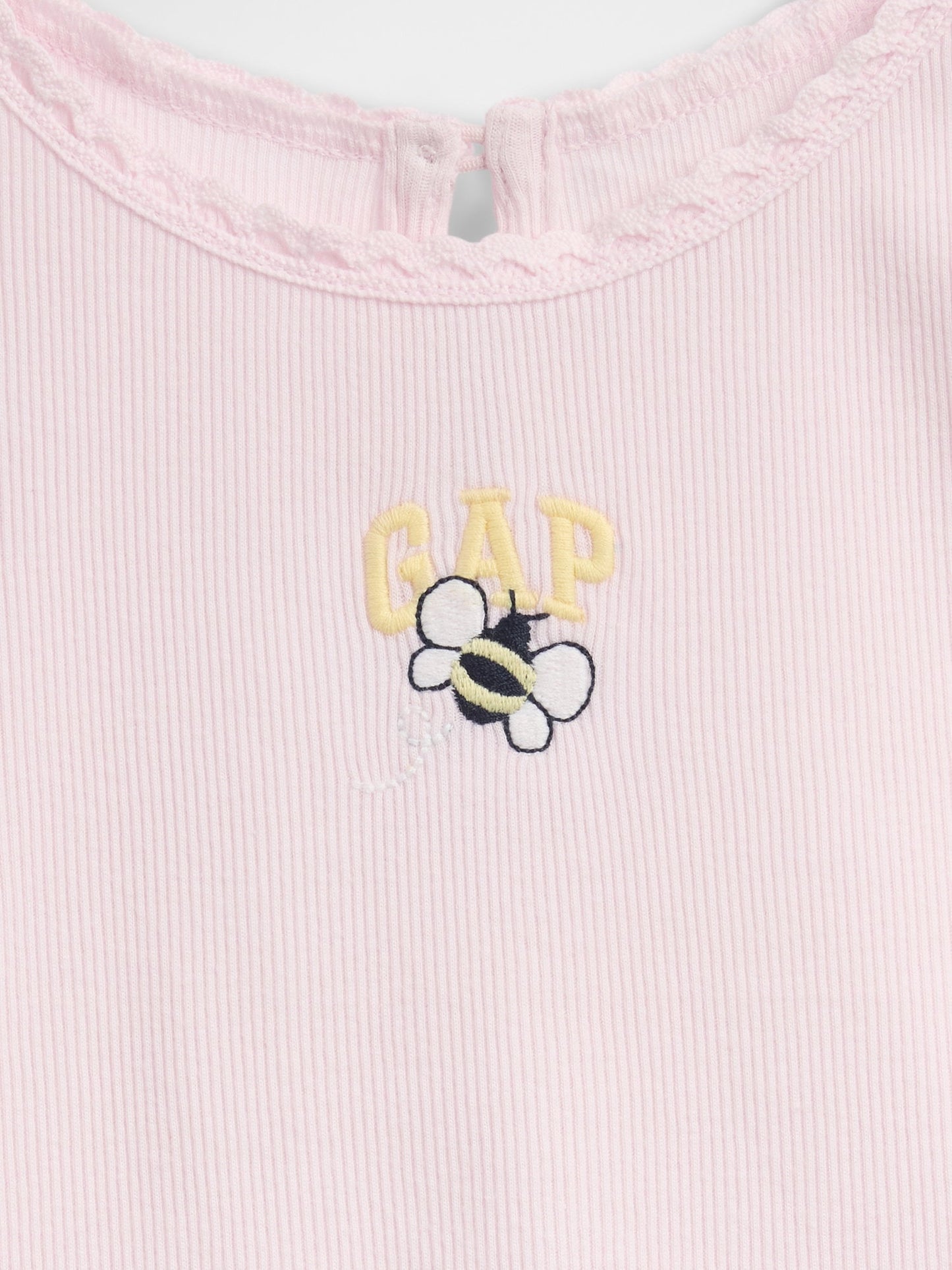 Açık Pembe Embroidered Logo T-shirt