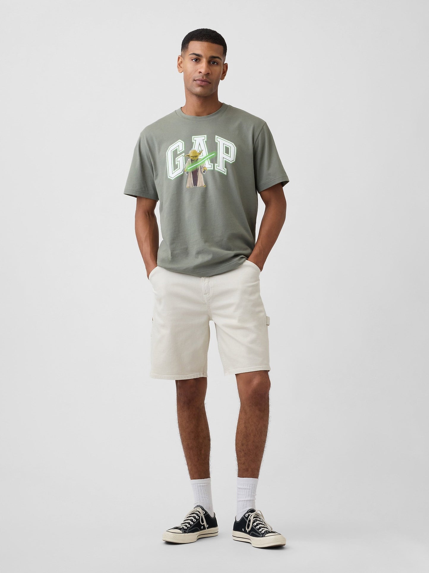 Haki Star Wars™ Everyday Soft Relaxed Gap Logo T-shirt