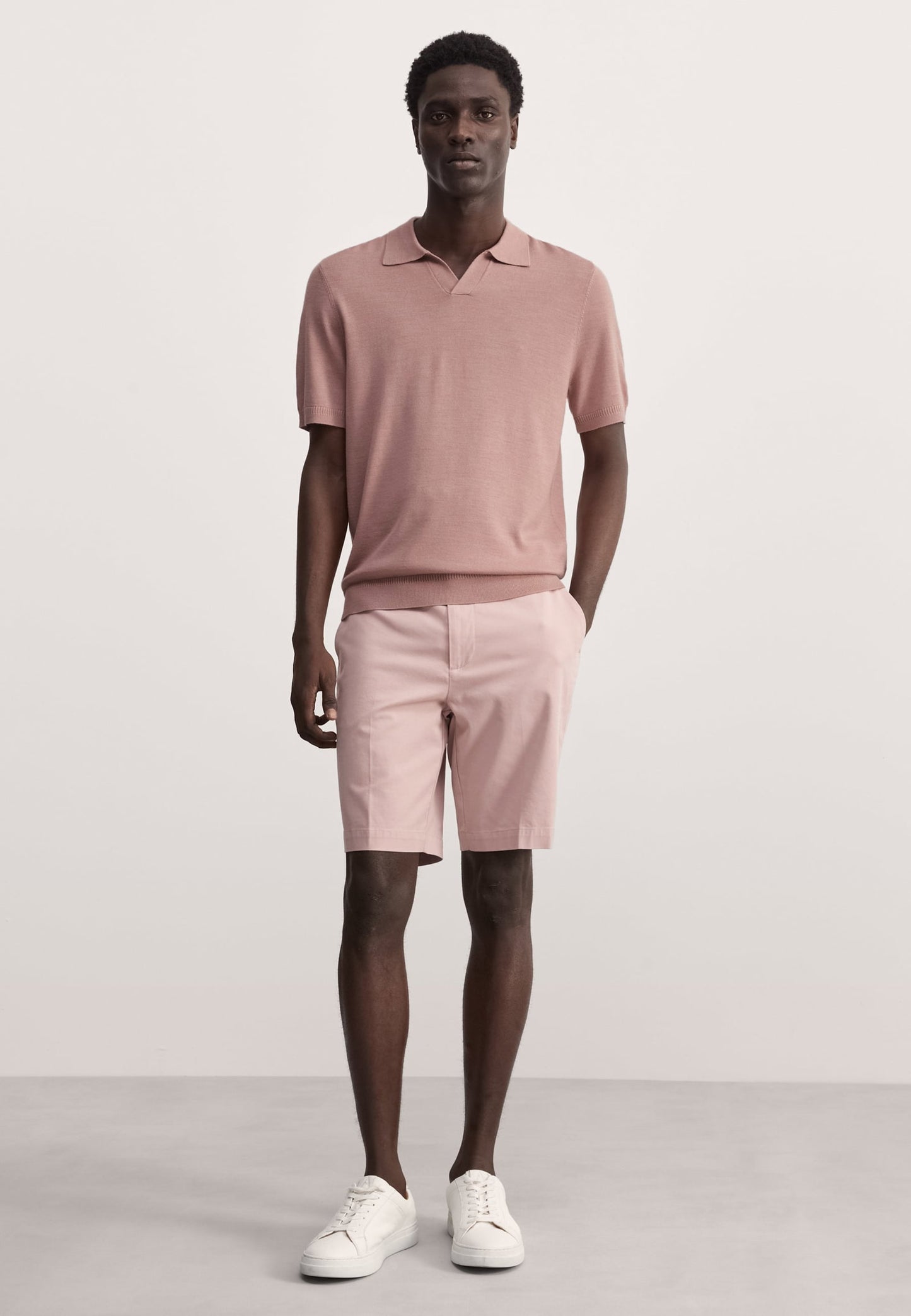 Ipek Yün Örme Polo Yaka T-shirt