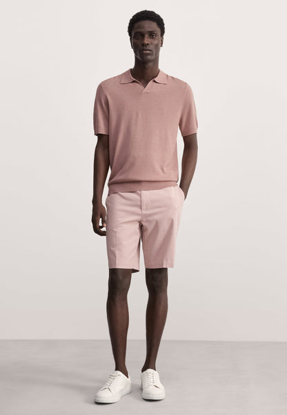 Ipek Yün Örme Polo Yaka T-shirt